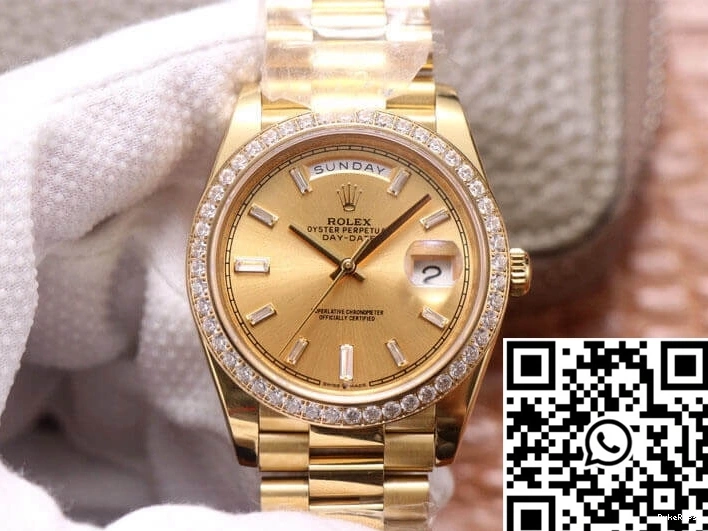 M228348RBR-0002 Gold Date 18ct Factory Day EW Rolex 0429